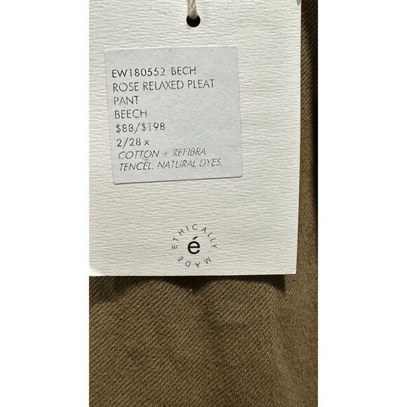 Rose Relaxed Pleat Pant in Beech - Etica Denim - Picture 7 of 7
